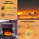 Noralie Wide Mantel Fireplace - Ornate Home