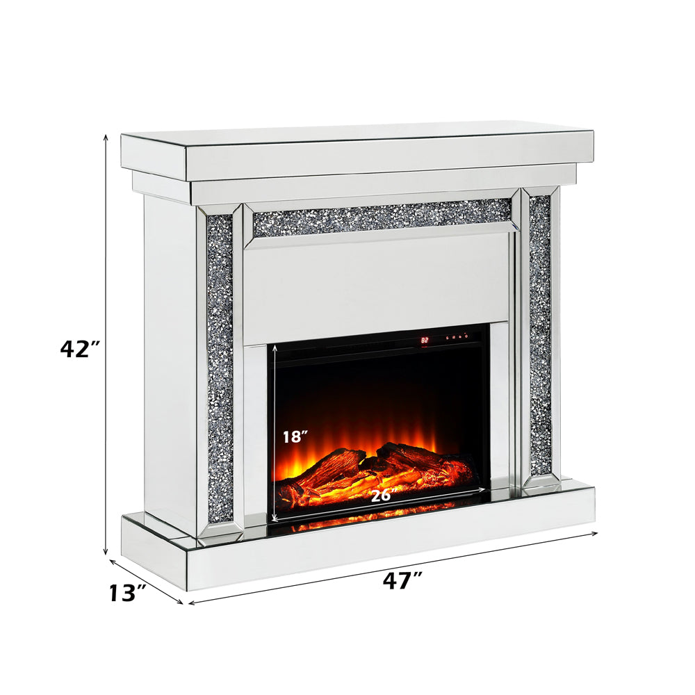 Noralie Wide Mantel Fireplace - Ornate Home