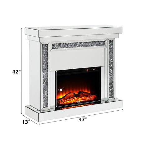 Noralie Wide Mantel Fireplace - Ornate Home