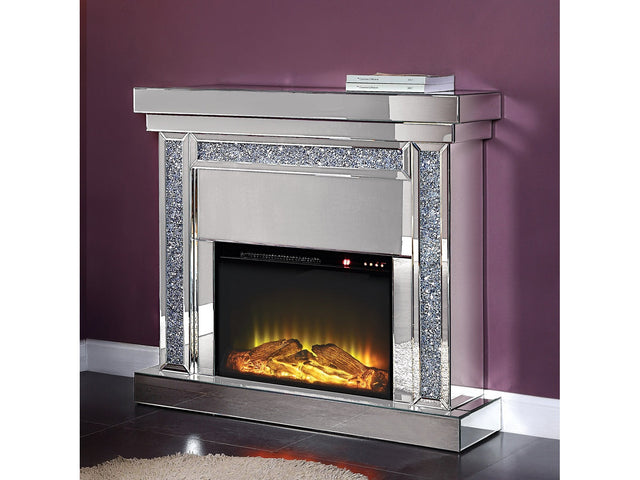 Noralie Wide Mantel Fireplace - Ornate Home