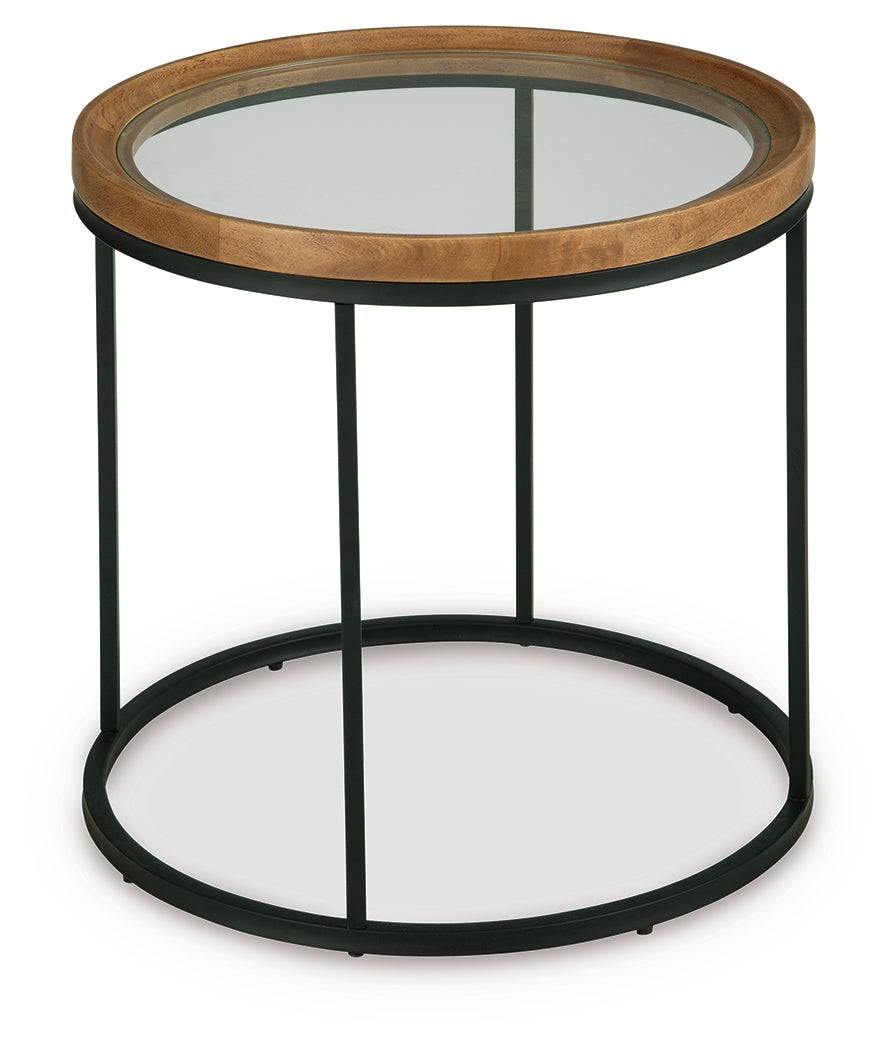 Noraluna Medium Brown End Table - Ornate Home