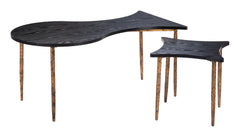 Norden Black & Bronze Coffee Table Set (2-Piece) - Ornate Home