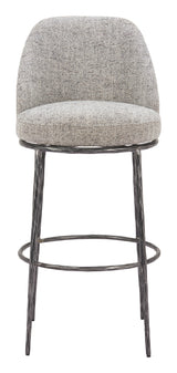 Nordhavn Gray Swivel Barstool - Ornate Home