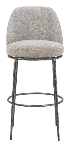 Nordhavn Gray Swivel Barstool - Ornate Home