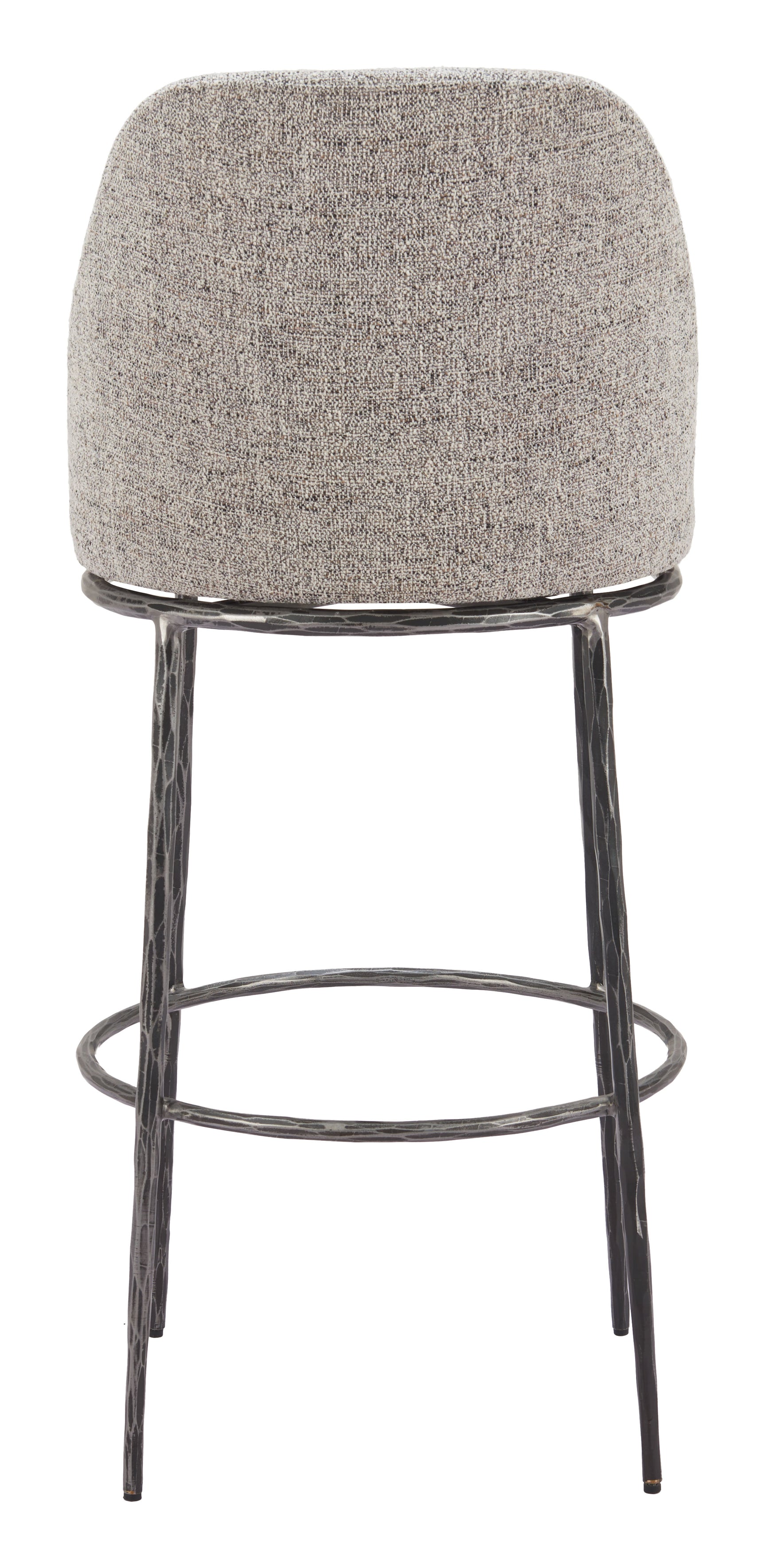 Nordhavn Gray Swivel Barstool - Ornate Home