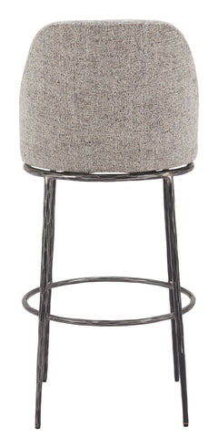 Nordhavn Gray Swivel Barstool - Ornate Home