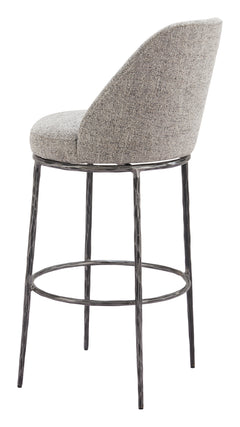 Nordhavn Gray Swivel Barstool - Ornate Home