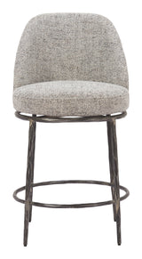Nordhavn Gray Swivel Counter Stool - Ornate Home
