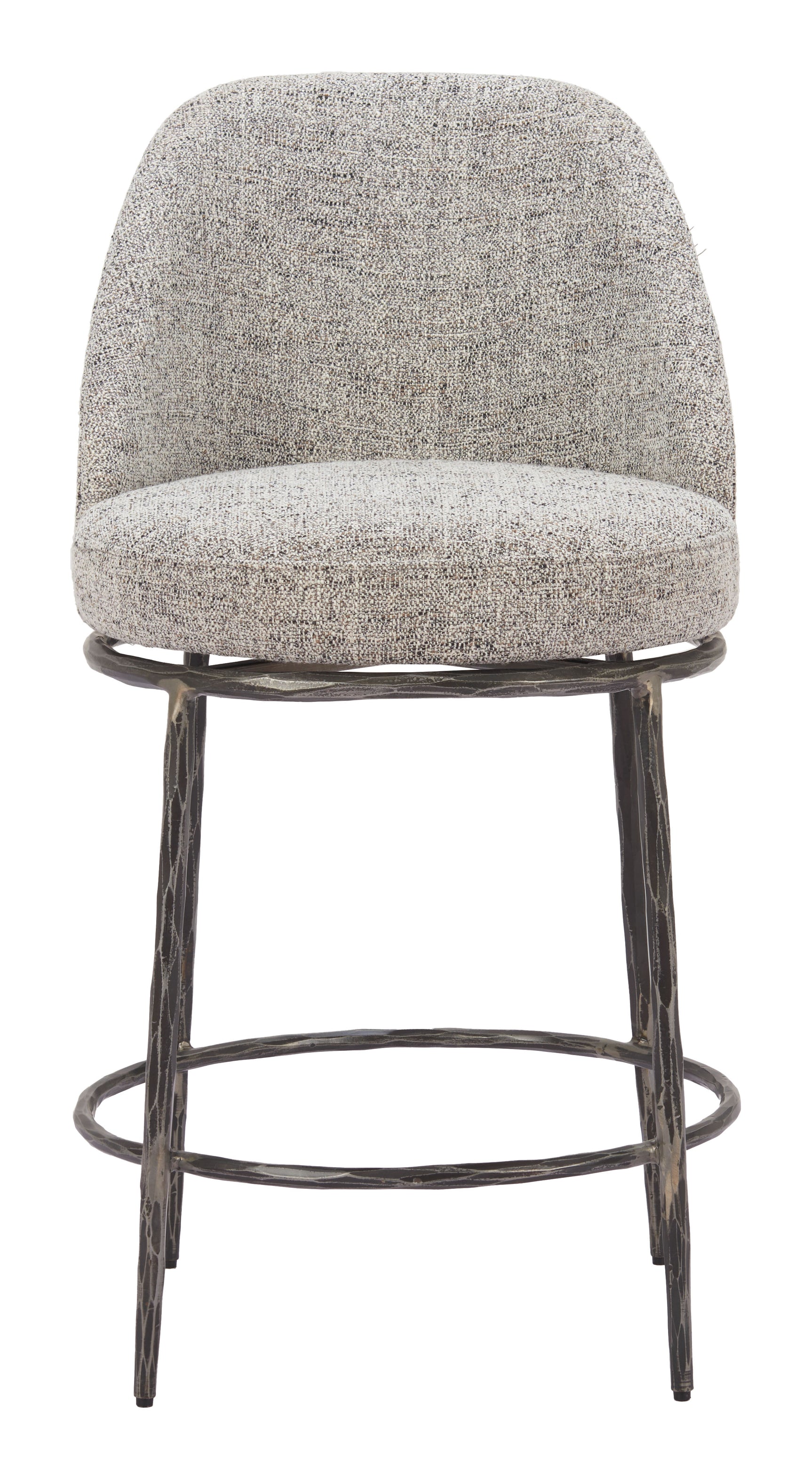 Nordhavn Gray Swivel Counter Stool - Ornate Home