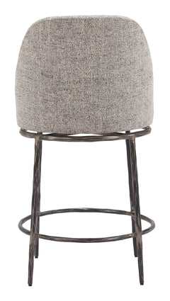 Nordhavn Gray Swivel Counter Stool - Ornate Home