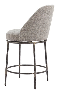 Nordhavn Gray Swivel Counter Stool - Ornate Home