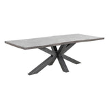 Nordic Ridge Grey 94 Dining Table w/ 4 Weston Chairs - Ornate Home