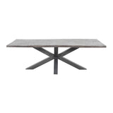 Nordic Ridge Grey 94 Dining Table w/ 6 Gibson Chairs - Ornate Home