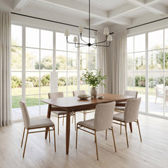 Nordvest Beige & Gold Dining Chair - Ornate Home