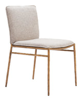 Nordvest Beige & Gold Dining Chair - Ornate Home