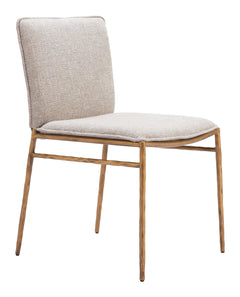 Nordvest Beige & Gold Dining Chair - Ornate Home