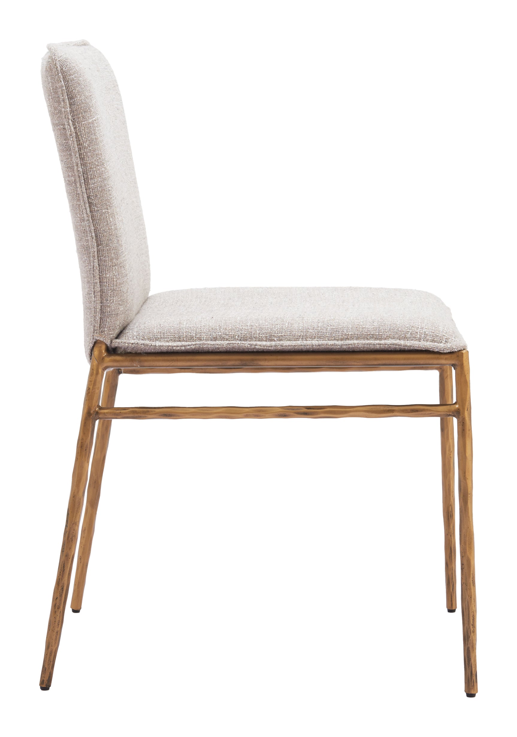 Nordvest Beige & Gold Dining Chair - Ornate Home