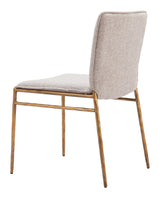 Nordvest Beige & Gold Dining Chair - Ornate Home