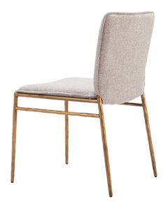 Nordvest Beige & Gold Dining Chair - Ornate Home