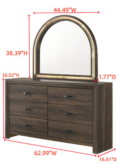 Noreen Brown Dresser - Ornate Home