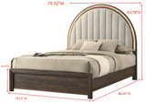 Noreen Brown King Panel Bed - Ornate Home
