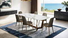 Norelli Gold/Taupe Side Chair (Set of 2) - Ornate Home