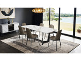 Norelli Silver/Taupe 7 Piece Dining Set - Ornate Home