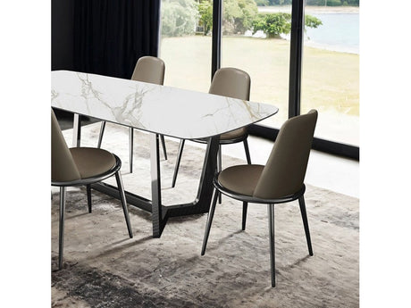 Norelli Silver/Taupe Dining Table - Ornate Home