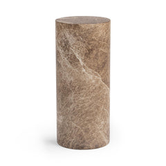 Norfolk Brown/Ivory Medium Round Display Pedestal