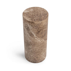 Norfolk Brown/Ivory Medium Round Display Pedestal