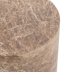 Norfolk Brown/Ivory Medium Round Display Pedestal