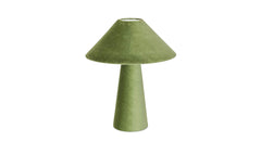 Nori Dark Green Velvet Table Lamp - Ornate Home