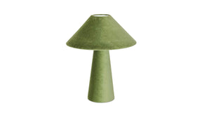 Nori Dark Green Velvet Table Lamp - Ornate Home