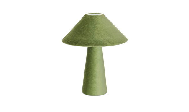 Nori Dark Green Velvet Table Lamp - Ornate Home