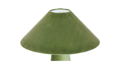 Nori Dark Green Velvet Table Lamp - Ornate Home