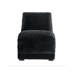 Nori Masis Black Chaise with Heat Massage, USBC, LED - Ornate Home