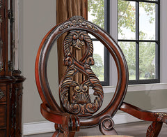 Normandy Brown Cherry/Tan 9 Pc. Dining Room Set - Ornate Home