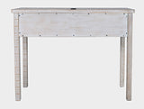 North Coast White Wash 3 Drawer Accent Console - Ornate Home