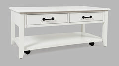 North Fork White Cocktail Table - Ornate Home