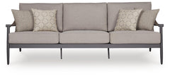 North Island Gray Outdoor Sofa with Cushion - Ornate Home