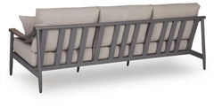 North Island Gray Outdoor Sofa with Cushion - Ornate Home