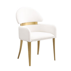 Northam White/Matte Gold 5 Pc. Dining Table Set - Ornate Home