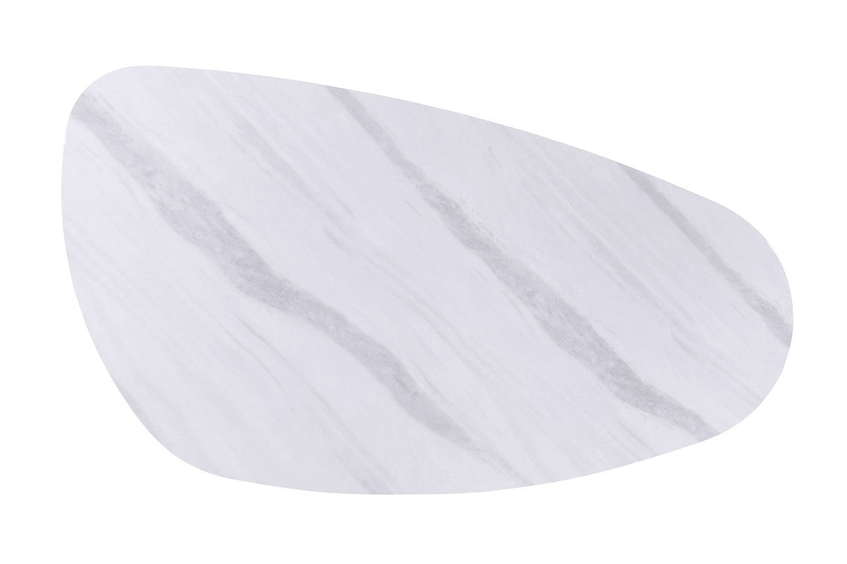 Northam White/Matte Gold 7 Pc. Dining Table Set - Ornate Home