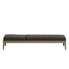 Northlake Weathered Gray Flint Outdoor Patio Teak Chaise Lounge - Ornate Home