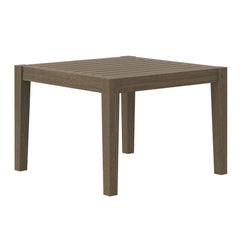 Northlake Weathered Gray Square Outdoor Patio Teak Side Table - Ornate Home