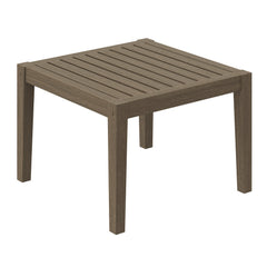 Northlake Weathered Gray Square Outdoor Patio Teak Side Table - Ornate Home