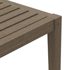 Northlake Weathered Gray Square Outdoor Patio Teak Side Table - Ornate Home