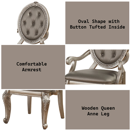 Northville Antique Silver Arm Chair - Ornate Home