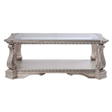 Northville Antique Silver & Clear Glass Coffee Table - Ornate Home