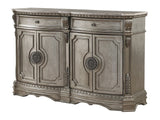 Northville Antique Silver & Marble Top Server - Ornate Home